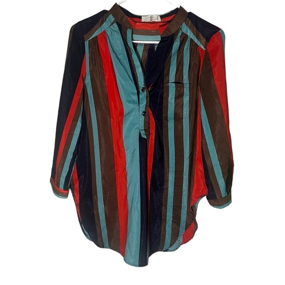 Love Tree Multicolored Striped Blouse - Picture 1 of 7